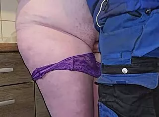 She is the boss but she invited me for an interview then a miracle happened she started to take off my work pants and started