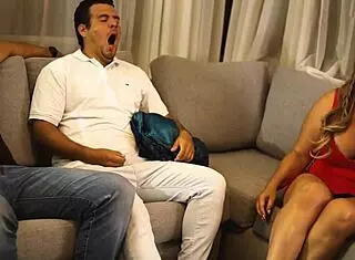 Stepmother and Stepfather Take My Ass First Time with Boyfriend Watching