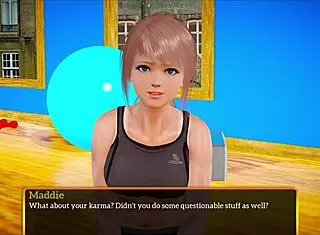 Blonde amateur plays game with small tits.