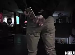 Bad guy bangs wet Latina's pussy after blowjob