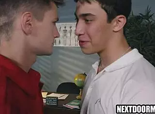 Cute gay boys playing tennis then fucking?