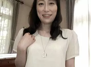 Cheating Japanese wife enjoys deep creampie action