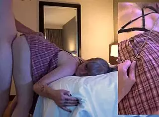 Emotional Pawg White Girl Feels Intense Pleasure in Doggy with Hands Held Back