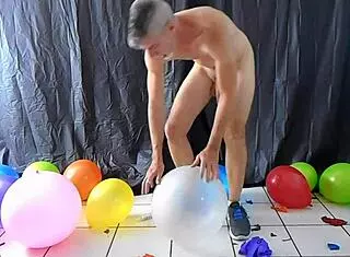 Richard Lennox Enjoys Balloon Play In Gay Dilf Session