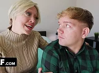 Hey, stepmom, can your tight pussy handle my big cock pounding you hard?