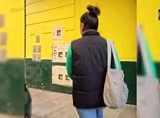 Teacher invites student to hotel on the street, she wants to fuck with mask, promise no one sees? 😏