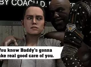 rey auditions in cute anime outfit