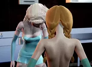 Mavis Fucks Elsa And Anna Hard