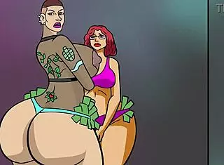 Pawg Stripper Gets Into Trouble With Clothes Ripped In Hentai Anime