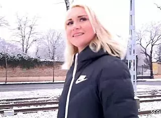 Dialogic-Provocative German Scout - Young 18+ blue-eyed teen Marilyn, wanna bang on street casting?