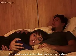 my stepsister lets me put my dick in her mouth and almost our parents catch us in this fantasy hardcore sex