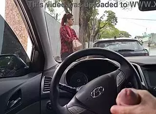 Risky Public Handjob For Gay Student On The Street