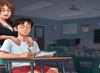 Summertime Saga: Detailed French Instruction In Hentai Anime Episode 1 Scene 35