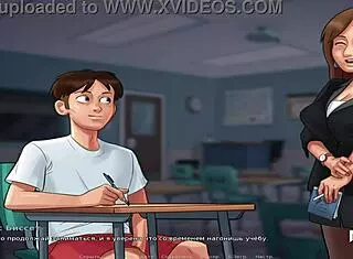 Summertime Saga: Detailed French Instruction In Hentai Anime Episode 1 Scene 35