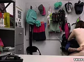 sulky teen thief caught and punished hard