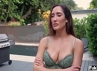 big titty chloe amour gets bent over for deepthroat