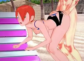 I'm Grown Gwen Tennyson Having Sex On The Public Beach.