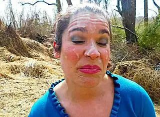 i walk in public with cum on my face after mouthful