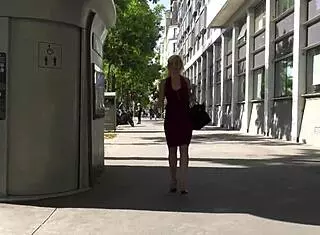 Blonde Milf Boldly Fucked in Car and Outdoor