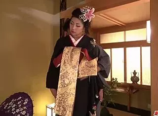 Milf Drops Kimono For Big Dick