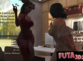 Redhead Futa Professor Shoves Massive Cock Into Tight Pussy