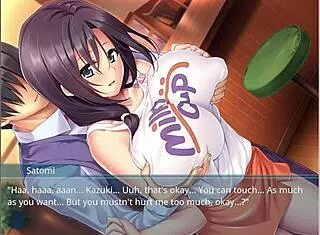 Oppaicafe, My Step Mother and Step Sister Tease Me with Huge Tits in Wet T-Shirt Game.