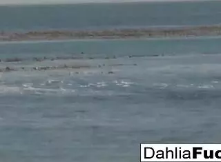 dahlia sky's hot solo masturbation compilation with her tits and pussy.