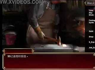 feeling the passion with the sexy cat on the sofa in black smith episode 06