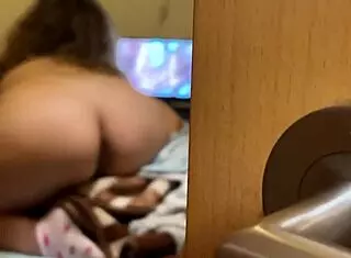 I Caught My Stepsister Masturbating To Gangbang Porn With Double Penetration