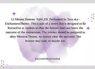 In this femdom session, she gives joi and cei instructions