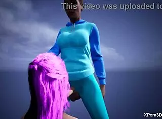 Yo, check these 3D futa teens in deepthroat bondage action, wanna see more?