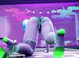 赛博朋克Mantis X Rebecca狂野公共做爱！🔥