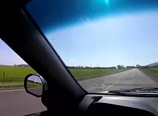 Intense blowjob leads to creampie in public Uber ride