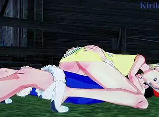 ulti and ms valentine with monkey d luffy in intense one piece hentai