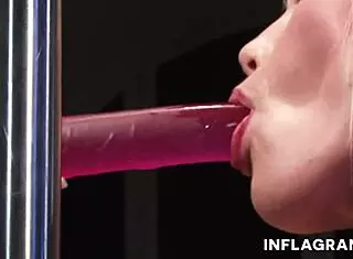 rose valerie cleans kai's long pipe at work 😏