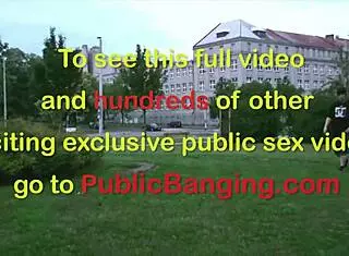 Alexis Crystal gets fucked hard on the street by two teen guys in public gangbang!