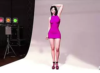 Fashion Model Shows Pussy at Photoshoot