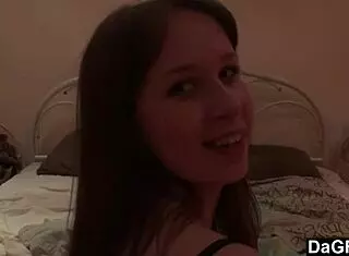I can't stop watching this wanton teen spread her shaved pussy on webcam in the bedroom