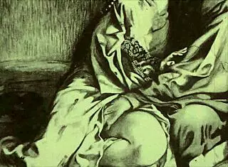 vintage erotic illustration from asian hentai anime 😊