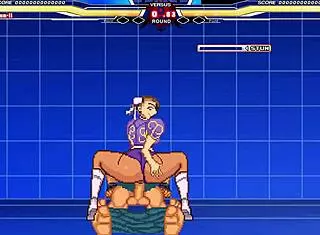 chunli takes on that long cock in intense hentai battle