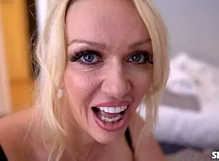 big tits milf fucks and sucks her sexy young toy boy