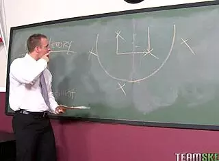 I Watch Teen With Braces Kaley Hilton Get Her Pussy Fucked Hard In The Classroom By Her Teacher