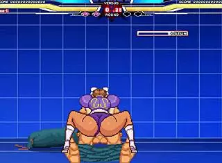 chunli takes on that long cock in intense hentai battle