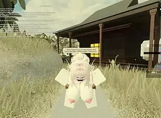 in this roblox-inspired video, beautiful slut takes monster cock deep in ass and throat