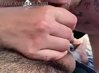 Gay cruising outdoors with public cumshots compilation