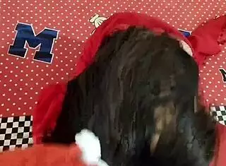 Indian wife enjoys family time.