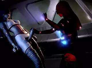 Detailed space handjob using telekinesis in 3D animation