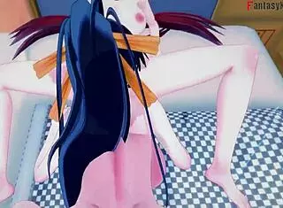 Rias Gremory and Akeno Engage in Threesome in HS DXD Hentai