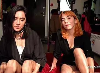 smoking hot babes prepare for lesbian sex