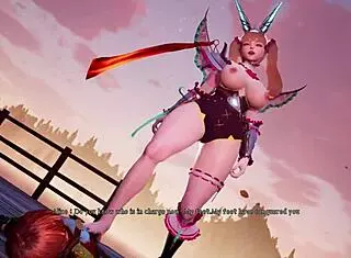 feeling the big tits and ass in 3d hentai princess knight
